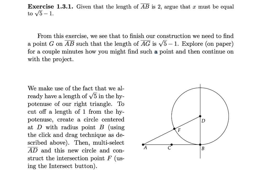 Exercise 1 3 1 Given That The Length Of Chegg Com