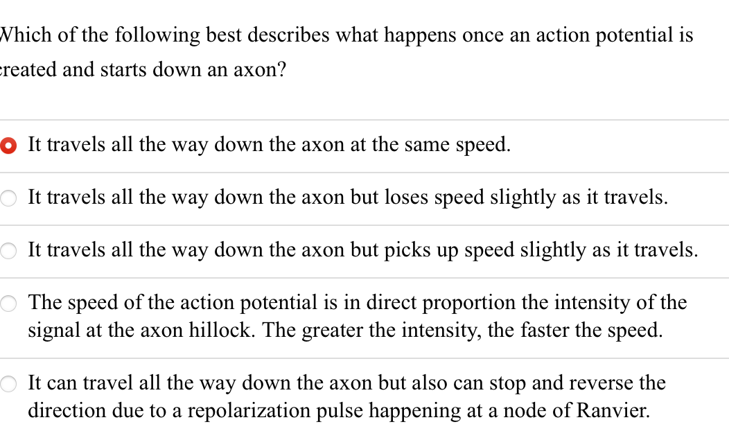 Solved Which of the following best describes what happens | Chegg.com