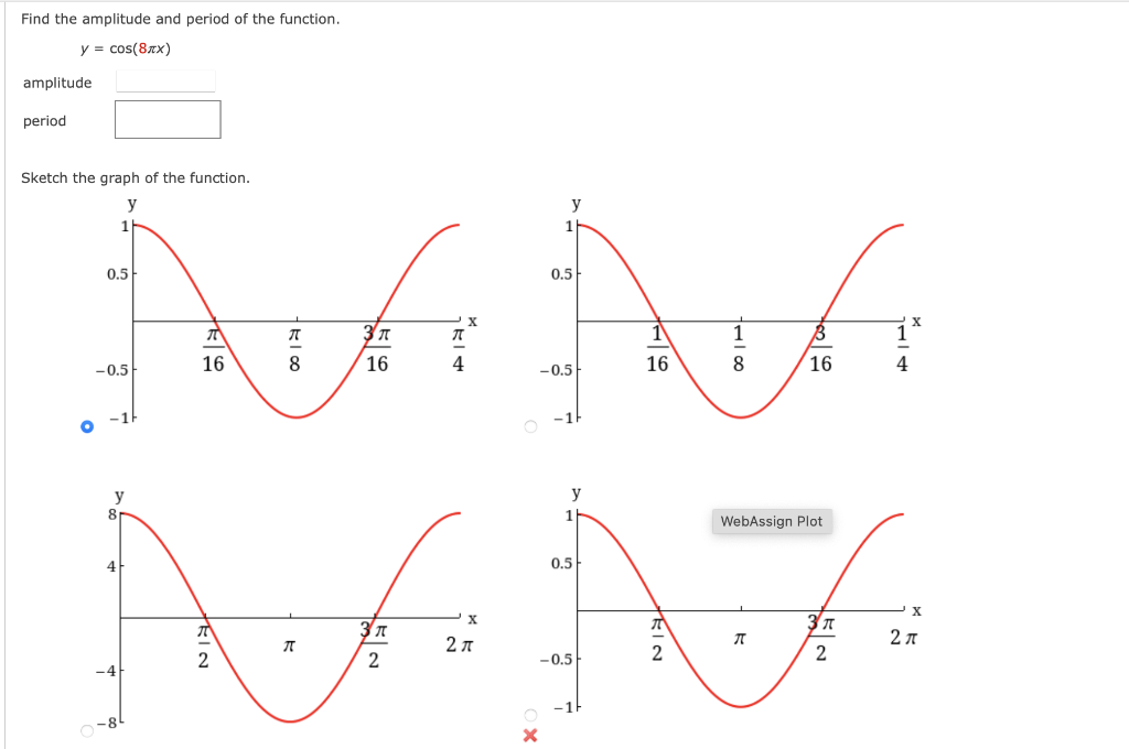 Solved The sine and cosine curves y = a sin(kx) and y = a | Chegg.com