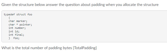 Solved Given the structure below answer the question about | Chegg.com