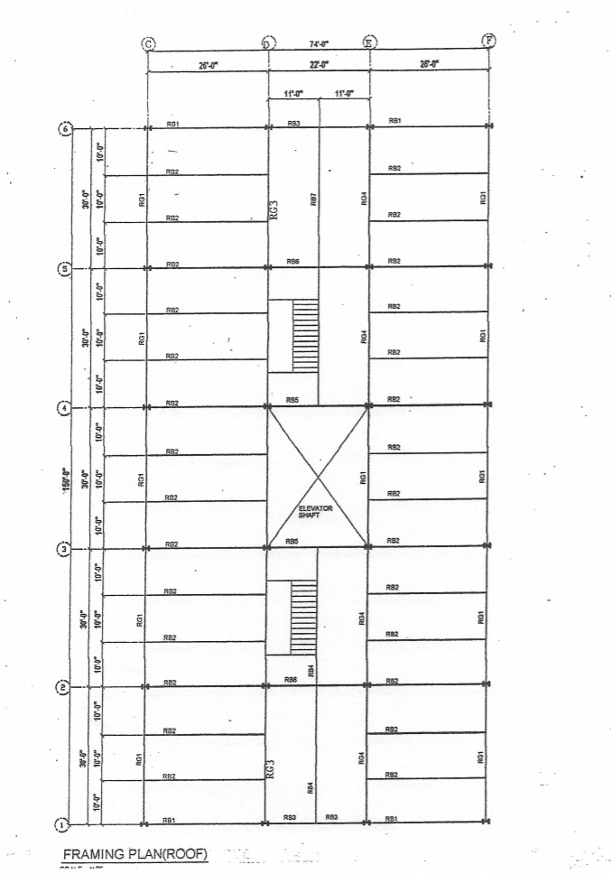 Solved The attached sketch shows the Roof Framing Plan of a | Chegg.com