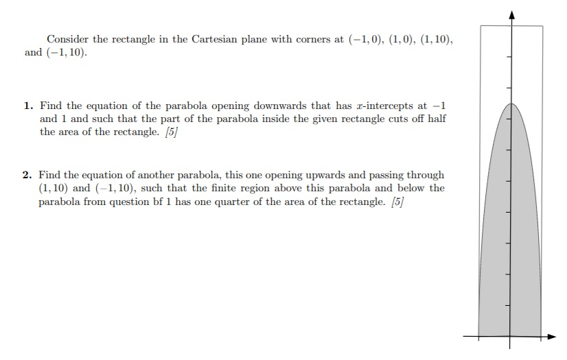 Solved Consider the rectangle in the Cartesian plane with | Chegg.com