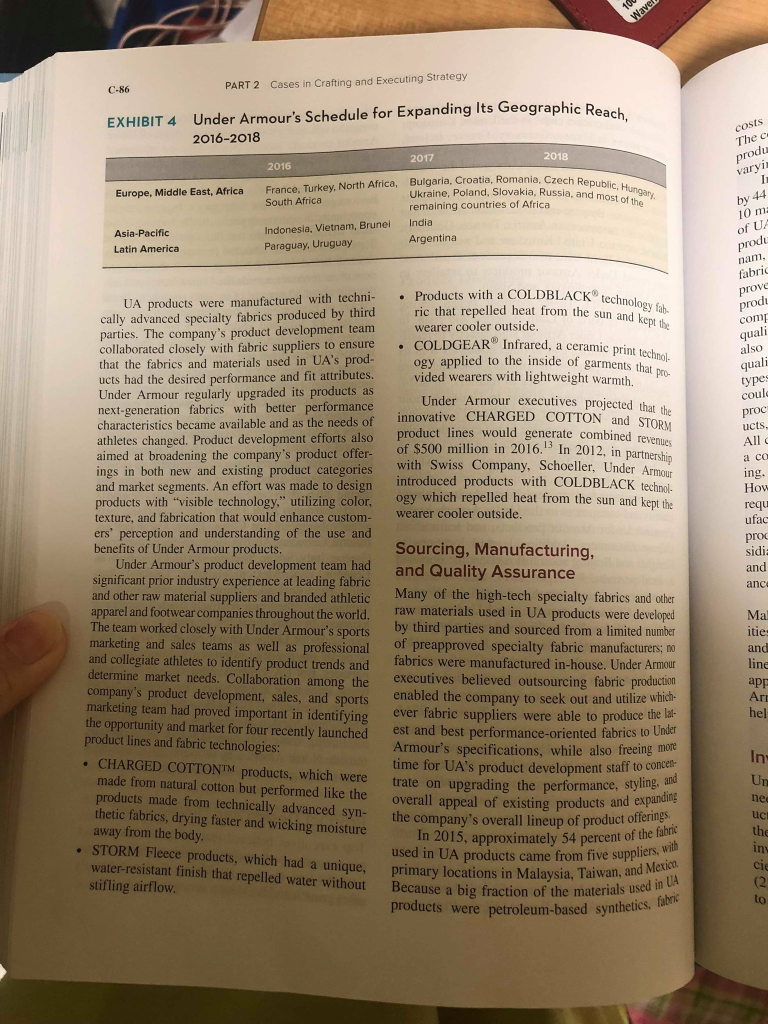 From the data in the case (including case Exhibits 1,