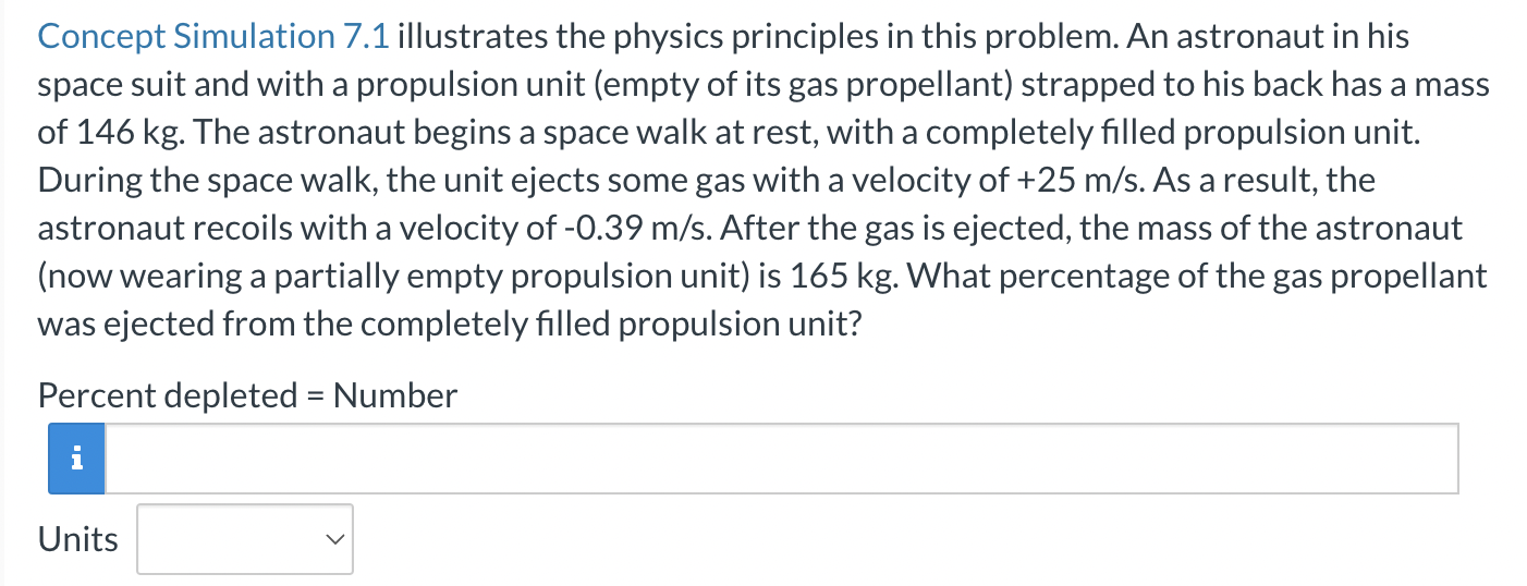 Solved Concept Simulation 7.1 illustrates the physics | Chegg.com