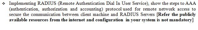 Solved Implementing Radius Remote Authentication Dial In Chegg Solved Implementing Radius Remote Authentication Dial In Chegg