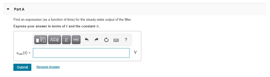 Solved The transfer function H(f) = Vout/Vin of a filter is | Chegg.com