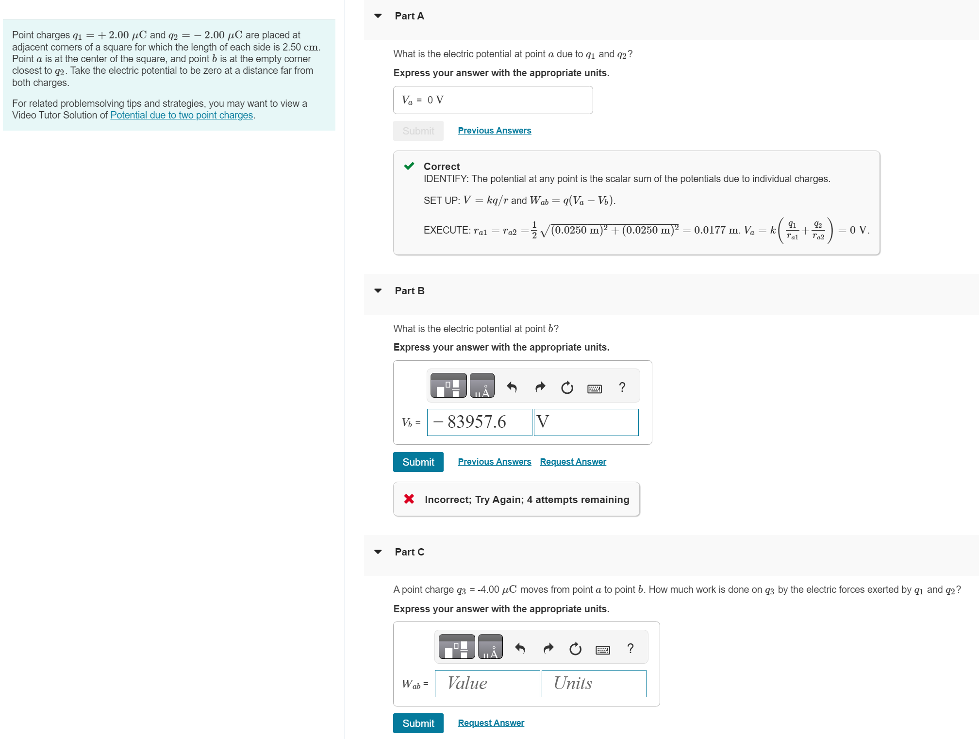 Solved I answered the first one. I just need help with the | Chegg.com