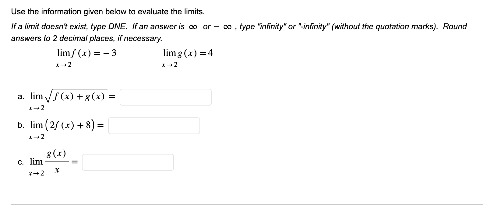 Solved Use the information given below to evaluate the | Chegg.com