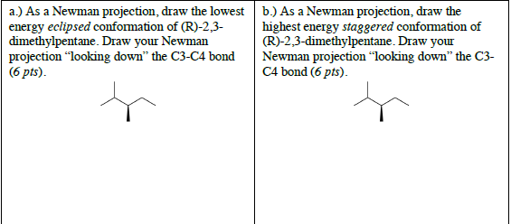 2 3 dimethylheptane newman projection