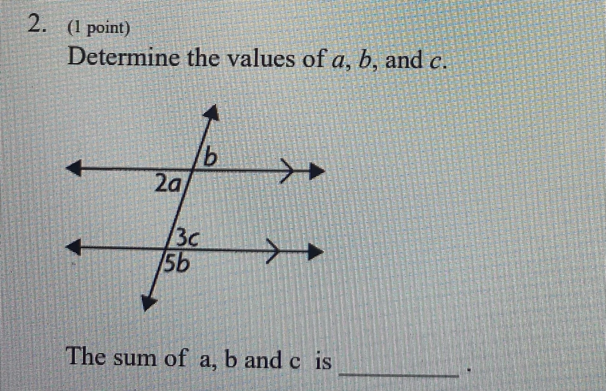 Solved Determine The Values Of A,b, And C. | Chegg.com