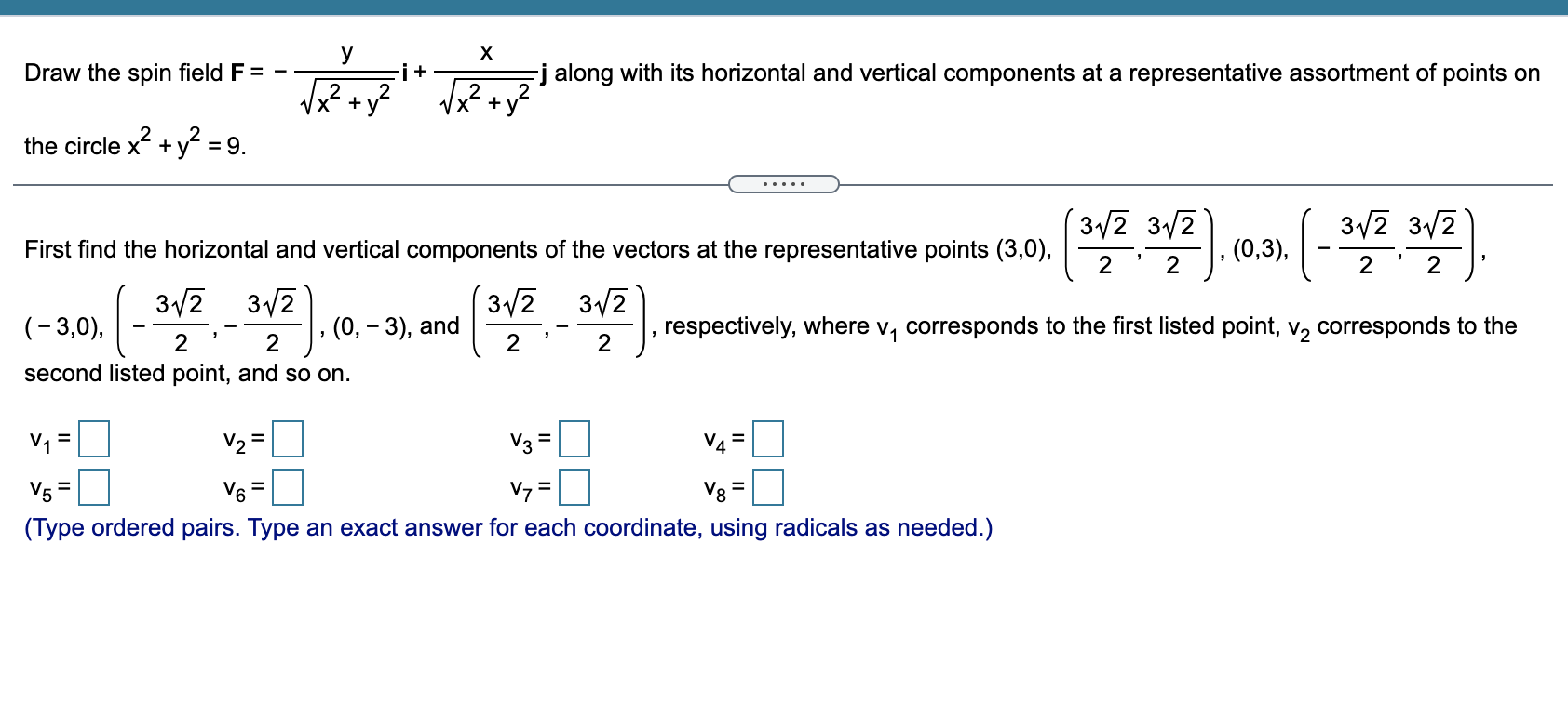Solved Draw The Spin Field F Ej Along With Its Horizontal Chegg
