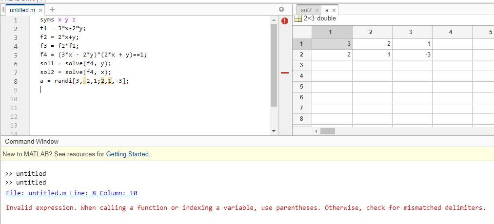 Solved MATLAB proof for the following equation. My | Chegg.com