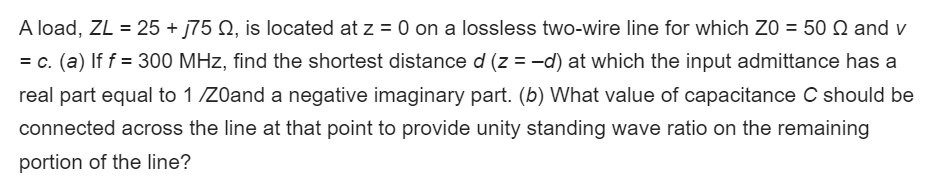 Solved Please answer part A using the Smith Chart and | Chegg.com
