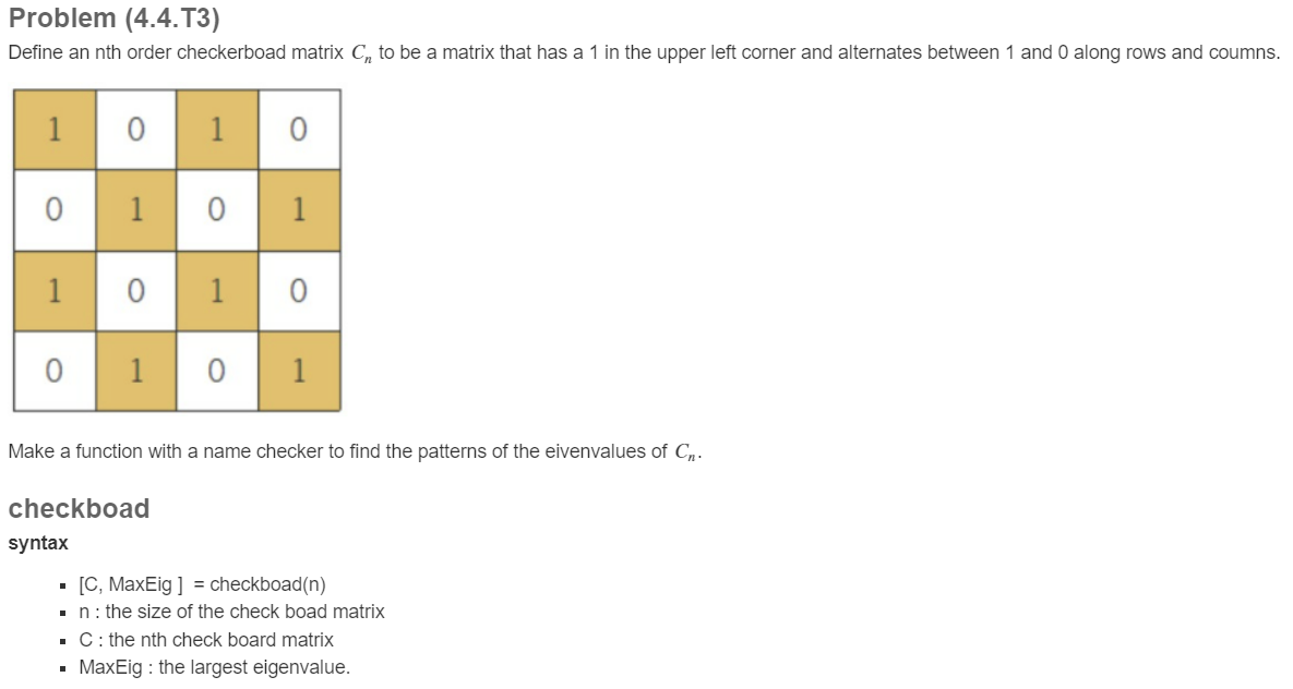 Solved Eigenvalues and Eigen vectors | Chegg.com
