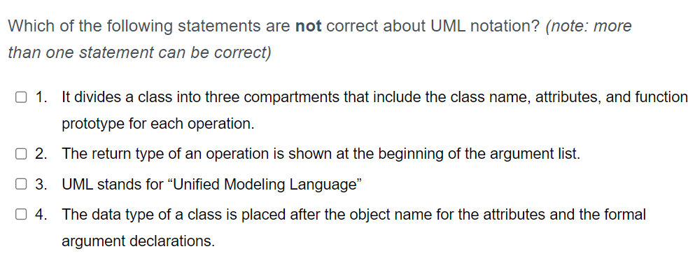 Solved Which of the following statements are not correct | Chegg.com
