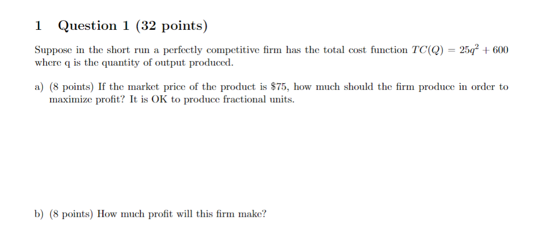 Solved 1 A And B. Please Complete The Problem Showing Work | Chegg.com