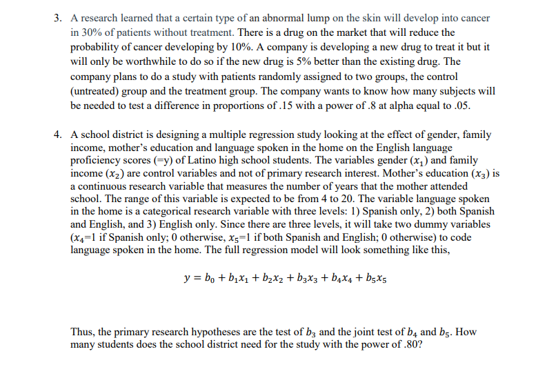 Solved 3. A research learned that a certain type of an | Chegg.com