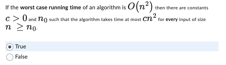 If ﻿the worst case running time of an ﻿algorithm | Chegg.com