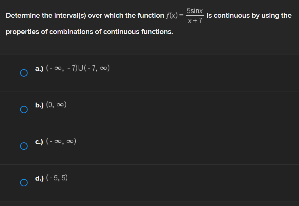 Solved Determine the interval(s) over which the function | Chegg.com