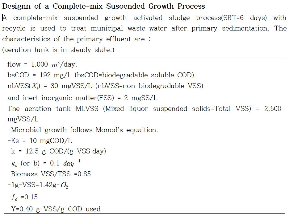 Designn of a Complete-mix Susoended Growth Process A | Chegg.com
