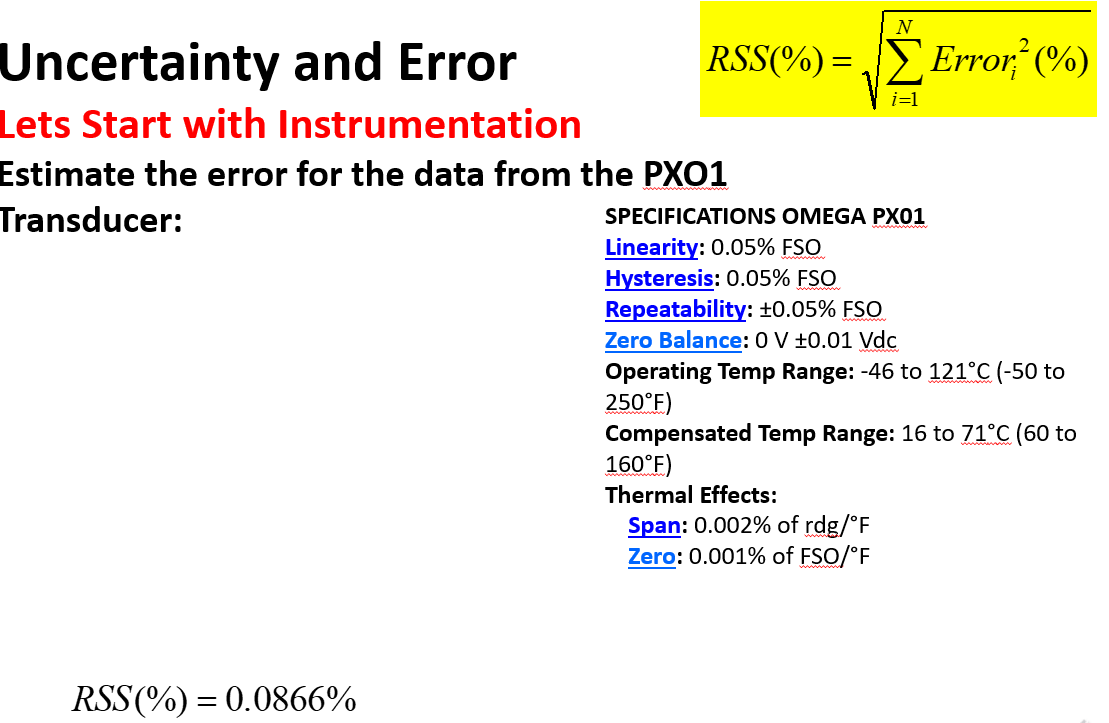 Solved I 1 N Uncertainty And Error Rss Error L Chegg Com