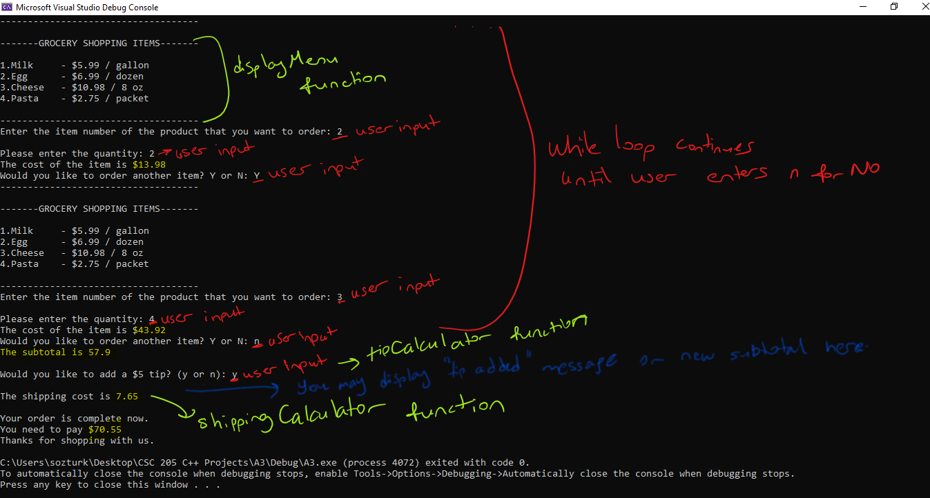 Solved Assignment 2 Grocery Shopping Write a C++ program