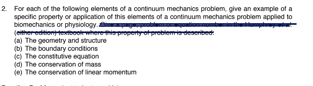 Solved 2. For each of the following elements of a continuum | Chegg.com