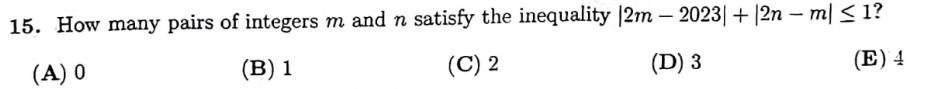 Solved 15. How many pairs of integers m and n satisfy the | Chegg.com