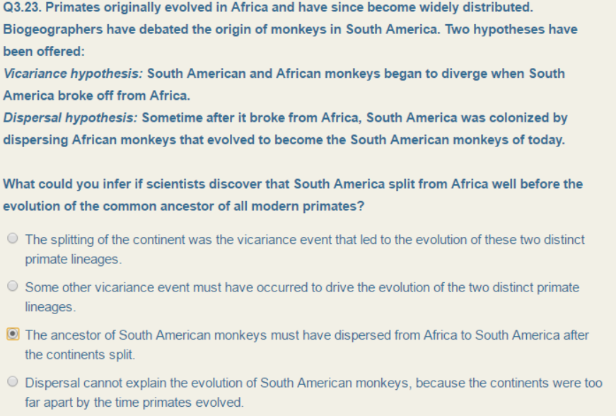 solved-q3-23-primates-originally-evolved-in-africa-and-have-chegg