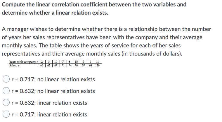 Solved A Manager Wishes To Determine Whether There Is A | Chegg.com