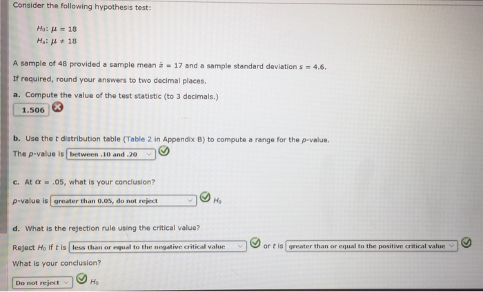 Solved Consider The Following Hypothesis Test H 0 Mu 18