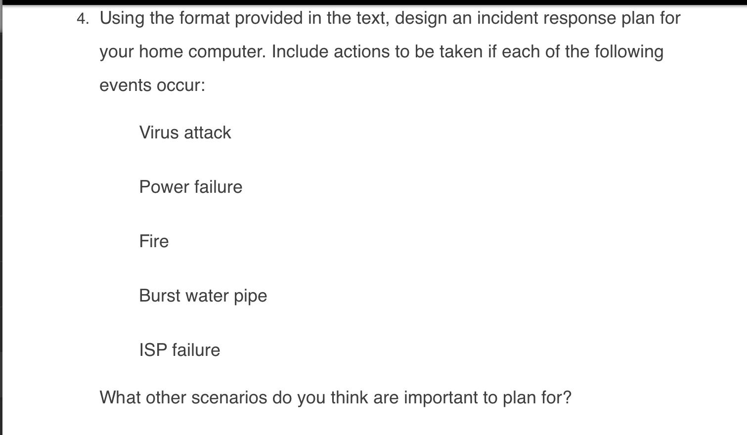 Solved 4. Using the format provided in the text, design an | Chegg.com