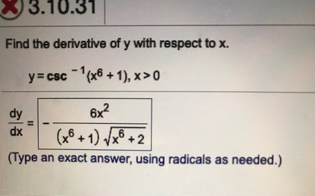 Solved I am not sure why I am not getting the right answer. | Chegg.com