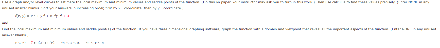 Solved unused answer blanks. Sort your answers in increasing | Chegg.com