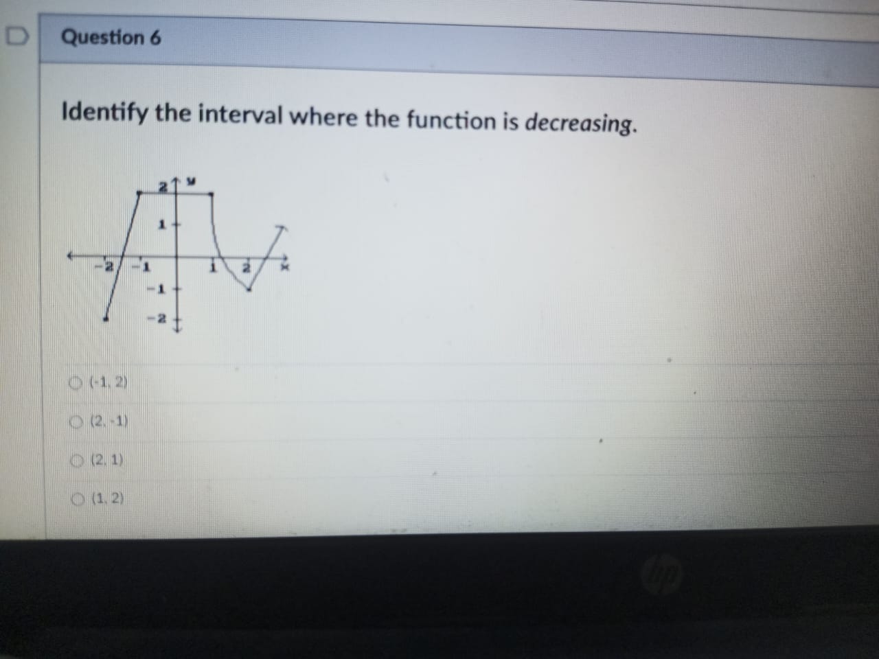 Solved Identify the interval where the function is | Chegg.com