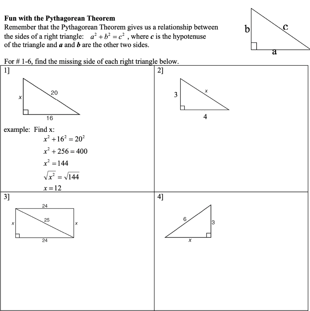 Pythagorean Theorem