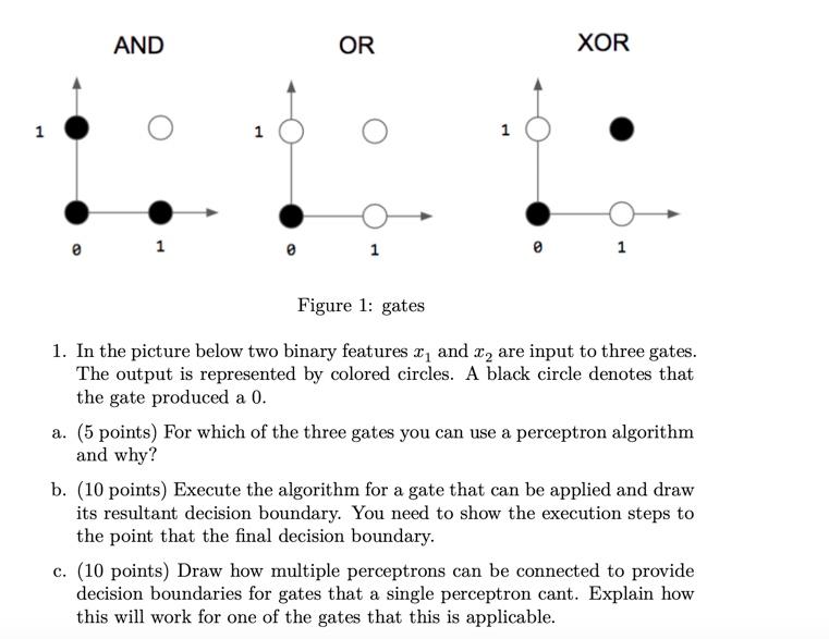 Solved AND OR XOR 1 1 1 1 1 Figure 1: gates 1. In the | Chegg.com