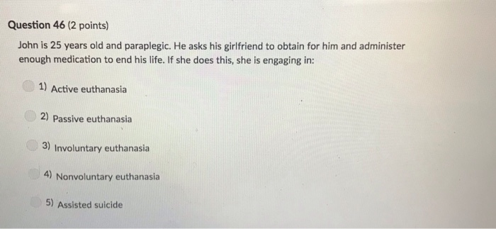 Solved Question 49 (2 points) Some people argue against the | Chegg.com