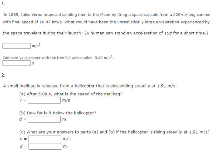 1 In 1865 Jules Verne Proposed Sending Men To The Chegg Com