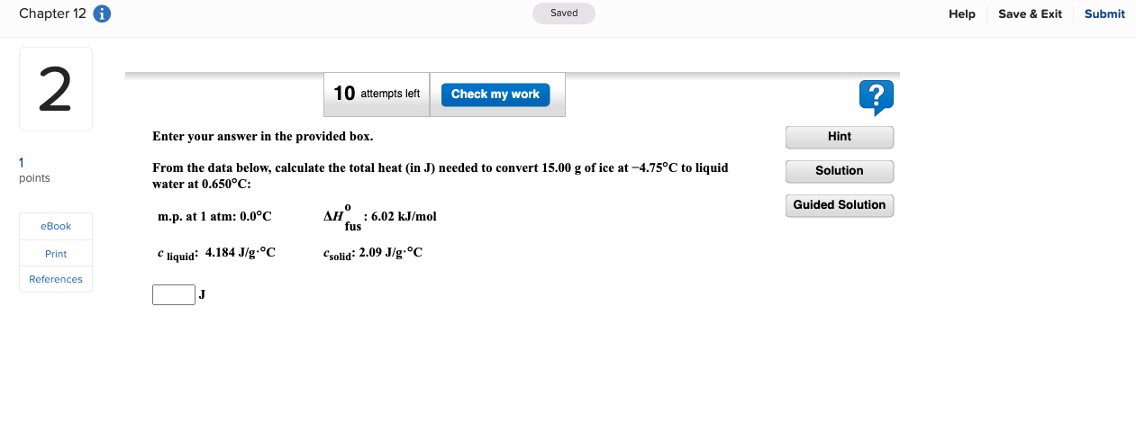 Solved Chapter 12 Saved Help Save & Exit Submit submit 2 10 | Chegg.com