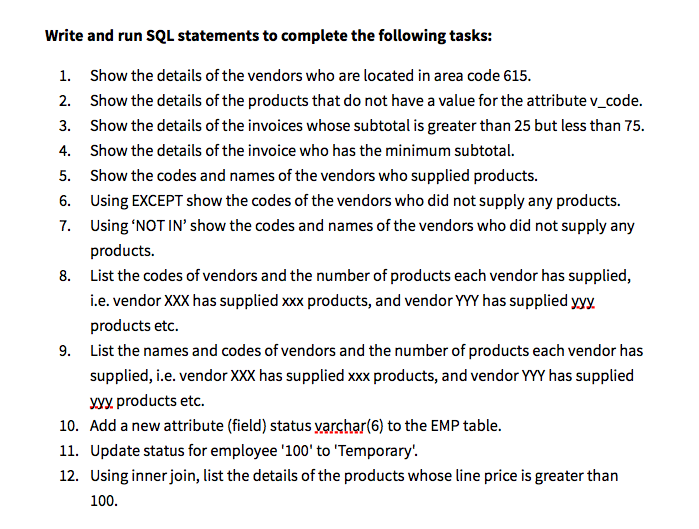 Solved The SQL Code Creating Tables .headers on .mode