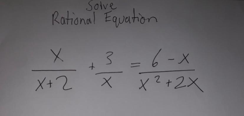 solve the rational equation x 6 3 x 8 5 0