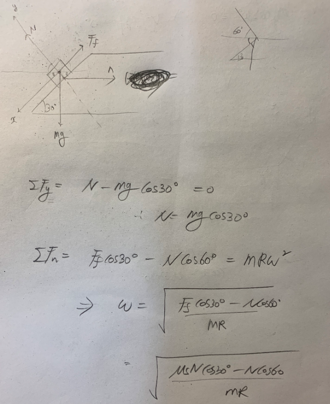 Solved The small object of mass m is placed on the rotating | Chegg.com