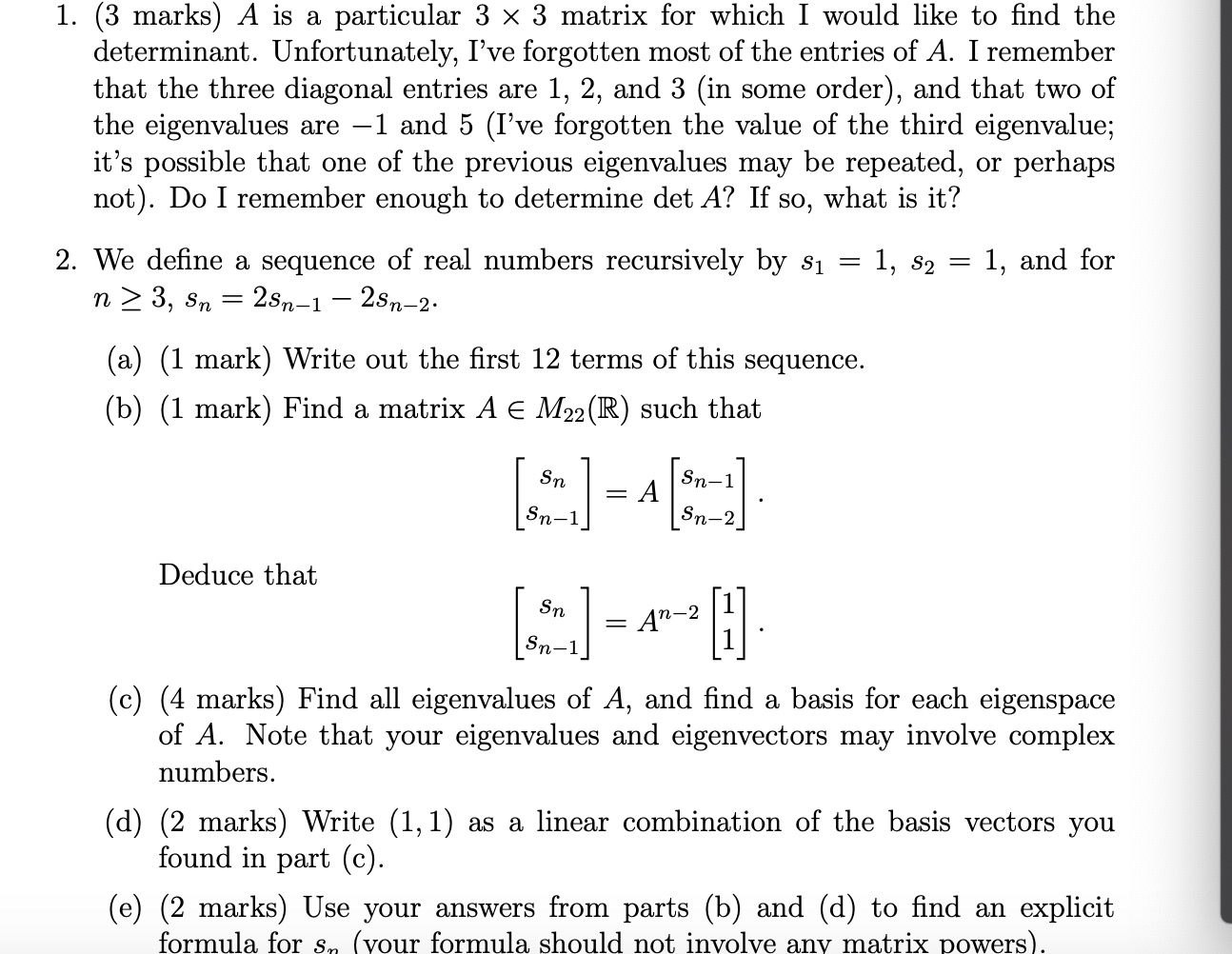 solved-1-3-marks-a-is-a-particular-3-x-3-matrix-for-which-chegg