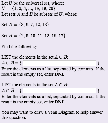 Solved The Venn Diagram Here Shows The Cardinality Of Each Chegg Com