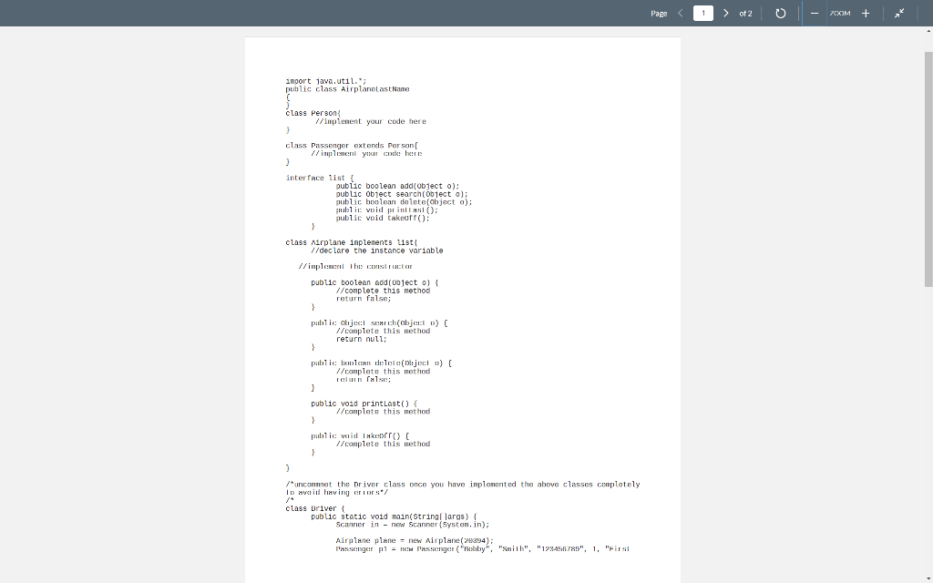 Solved Help me to change the code to the one java file, | Chegg.com