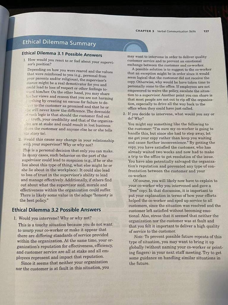 Solved CHAPTER 3 Verbal Communication Skills 11 is en or