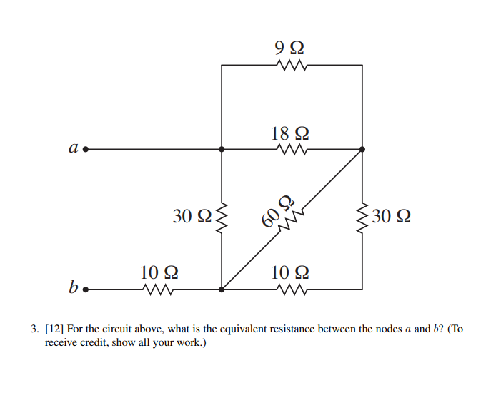 Solved [12] For the circuit above, what is the equivalent | Chegg.com