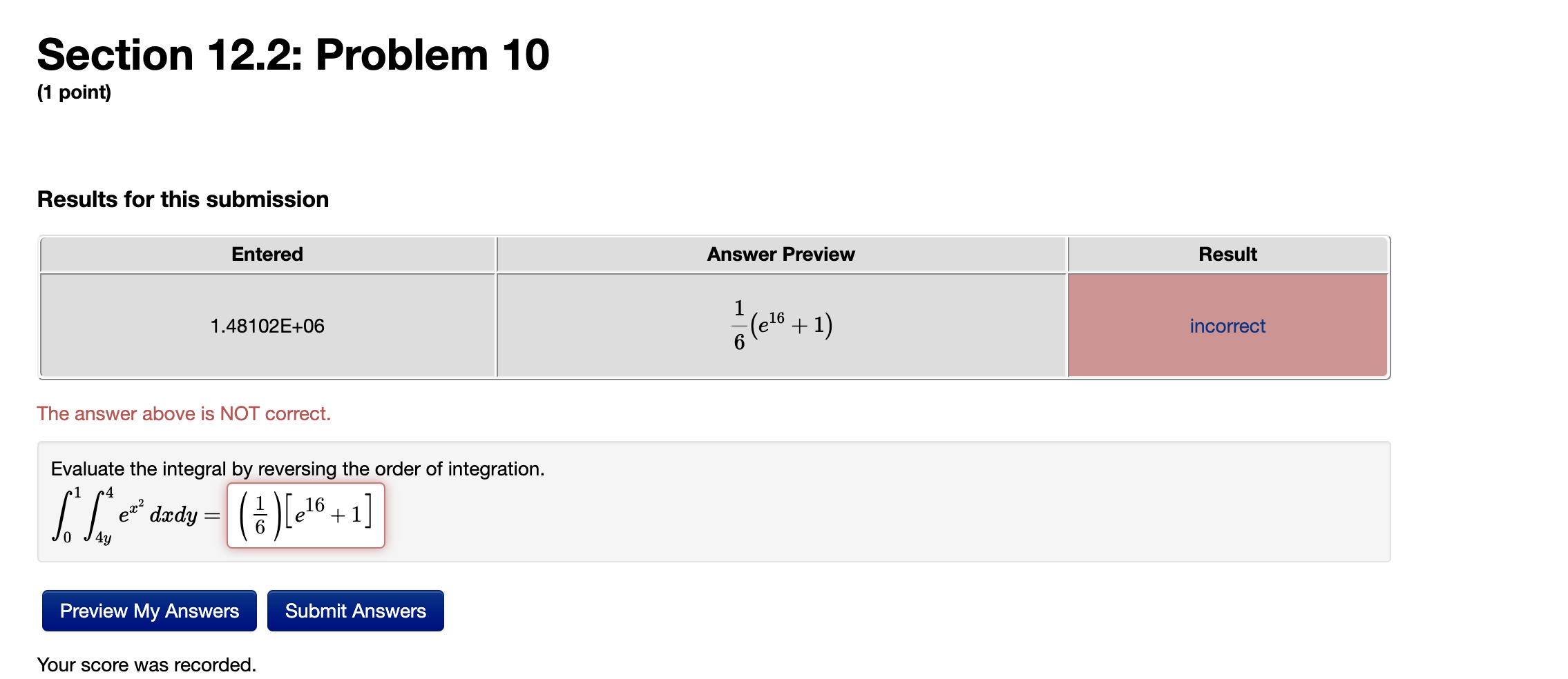 Solved Section 12.2: Problem 10 (1 Point) Results For This | Chegg.com