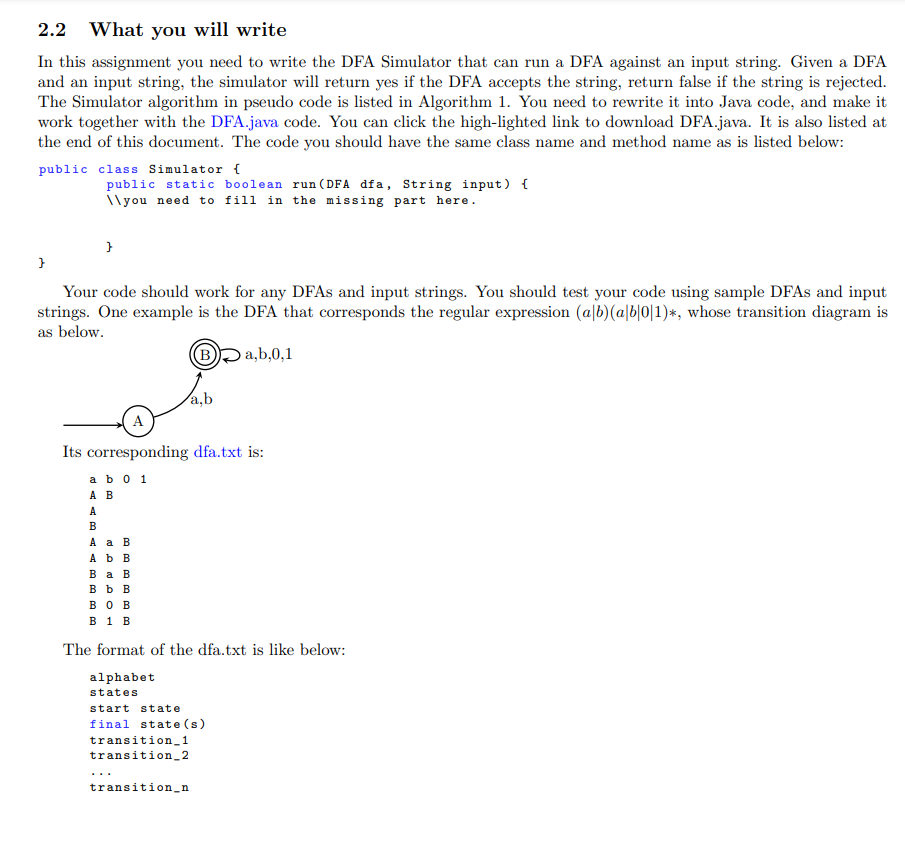 Solved 2.2 What you will write In this assignment you need | Chegg.com